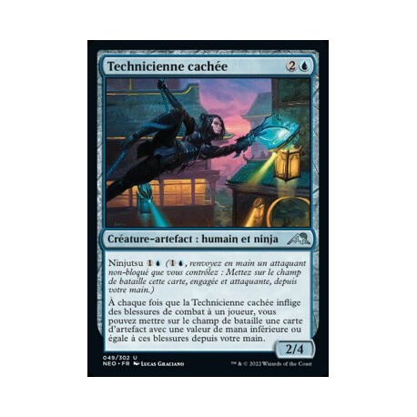 (FOIL) Bleue - Technicienne cachée (U) [NEO]