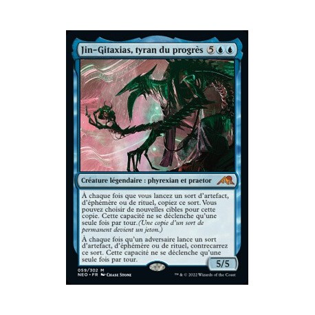 (FOIL) Bleue - Jin-Gitaxias, tyran du progrès (M) [NEO]