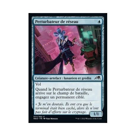 (FOIL) Bleue - Perturbateur de réseau (C) [NEO]