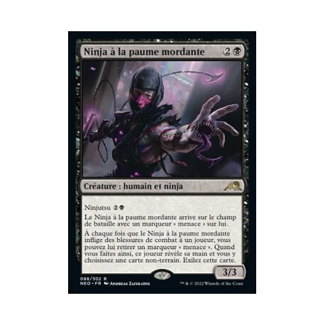 (FOIL) Noire - Ninja à la paume mordante (R) [NEO]