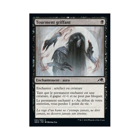 (FOIL) Noire - Tourment griffant (C) [NEO]