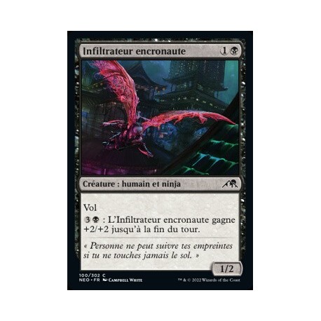(FOIL) Noire - Infiltrateur encronaute (C) [NEO]