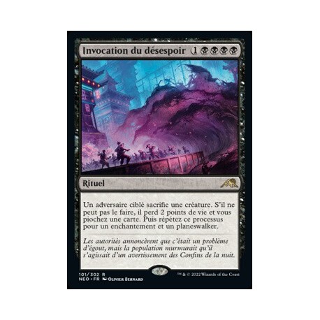 (FOIL) Noire - Invocation du désespoir (R) [NEO]
