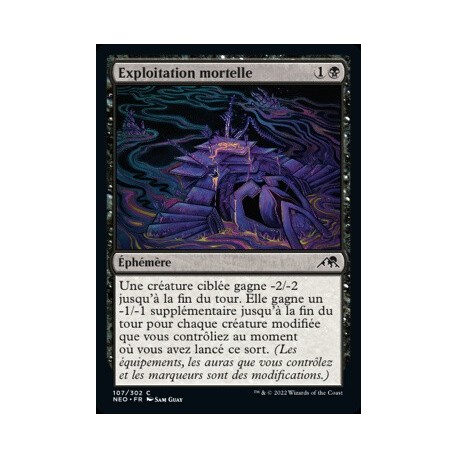 (FOIL) Noire - Exploitation mortelle (C) [NEO]