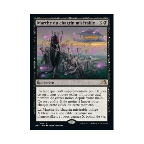 (FOIL) Noire - Marche du chagrin misérable (R) [NEO]