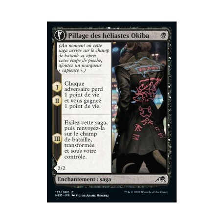 (FOIL) Noire - Pillage des héliastes Okiba (C) [NEO]