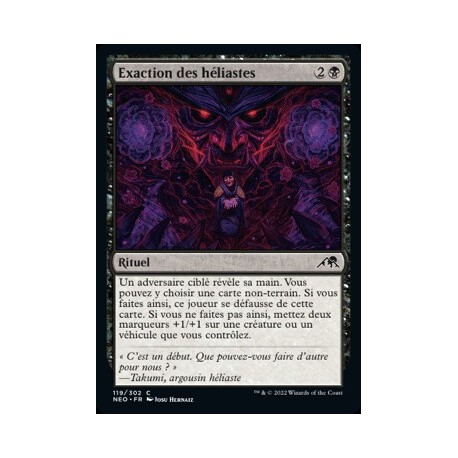 (FOIL) Noire - Exaction des héliastes (C) [NEO]