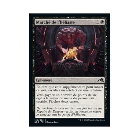 (FOIL) Noire - Marché de l'héliaste (C) [NEO]