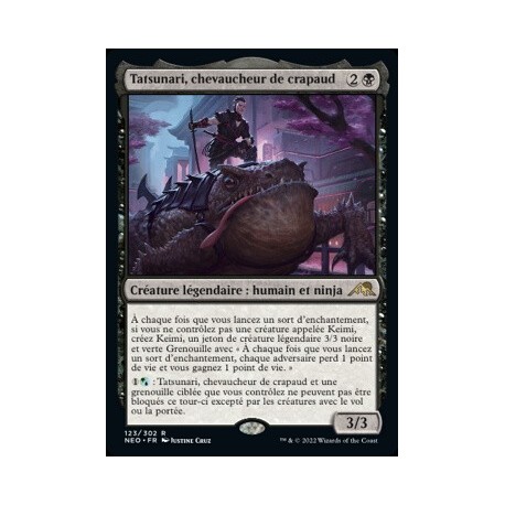 (FOIL) Noire - Tatsunari, chevaucheur de crapaud (R) [NEO]