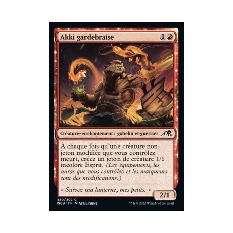 (FOIL) Rouge - Akki gardebraise (C) [NEO]