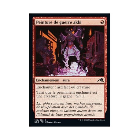 (FOIL) Rouge - Peinture de guerre akki (C) [NEO]