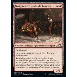 (FOIL) Rouge - Sanglier de plate de bronze (U) [NEO]