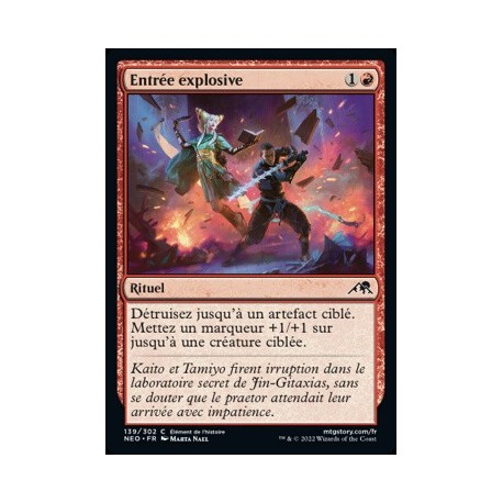(FOIL) Rouge - Entrée explosive (C) [NEO]
