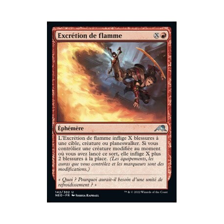 (FOIL) Rouge - Excrétion de flamme (U) [NEO]