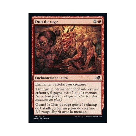 (FOIL) Rouge - Don de rage (C) [NEO]