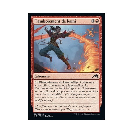 (FOIL) Rouge - Flamboiement de kami (C) [NEO]
