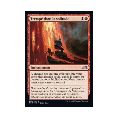 (FOIL) Rouge - Trempé dans la solitude (U) [NEO]