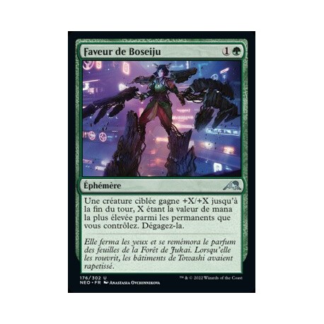 (FOIL) Verte - Faveur de Boseiju (U) [NEO]