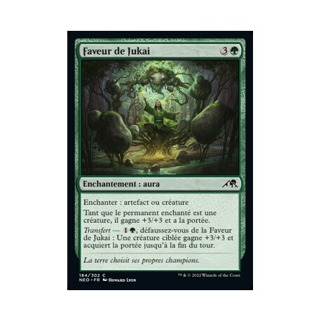(FOIL) Verte - Faveur de Jukai (C) [NEO]