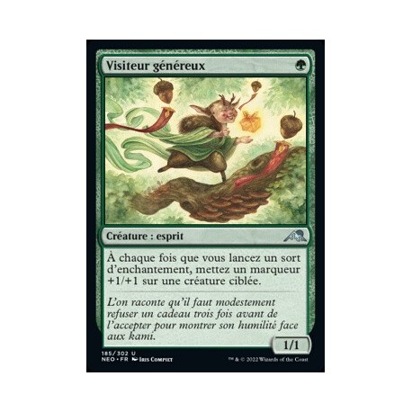 (FOIL) Verte - Visiteur généreux (U) [NEO]