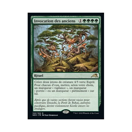 (FOIL) Verte - Invocation des anciens (R) [NEO]