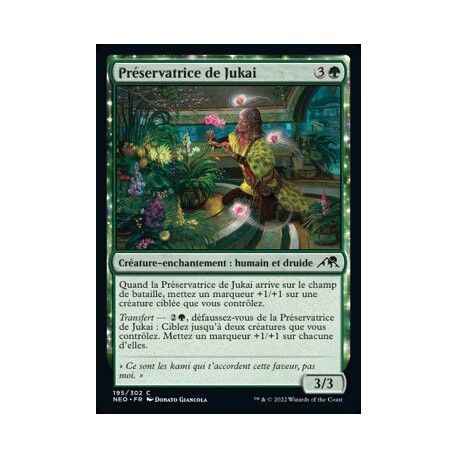 (FOIL) Verte - Préservatrice de Jukai (C) [NEO]