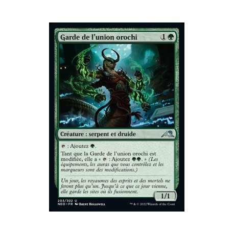 (FOIL) Verte - Garde de l'union orochi (U) [NEO]