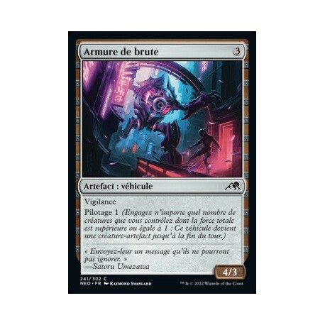 (FOIL) Artefact - Armure de brute (C) [NEO]