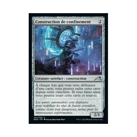 (FOIL) Artefact - Construction de confinement (U) [NEO]