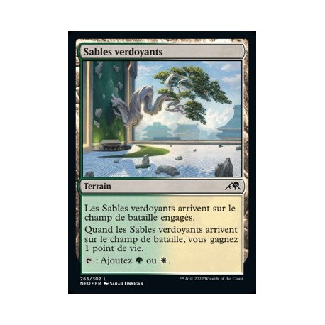 (FOIL) Terrain - Sables verdoyants (C) [NEO]