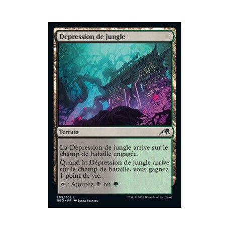 (FOIL) Terrain - Dépression de jungle (C) [NEO]