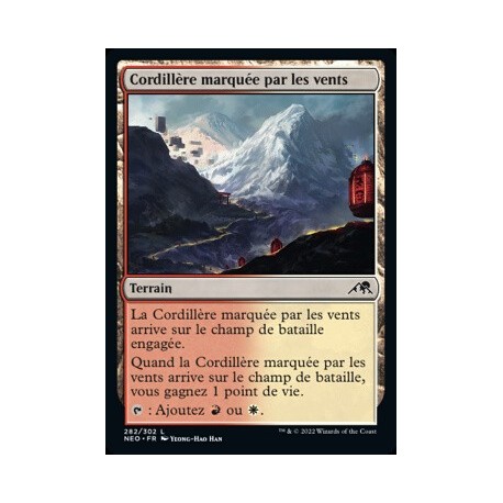 (FOIL) Terrain - Cordillère marquée par les vents (C) [NEO]