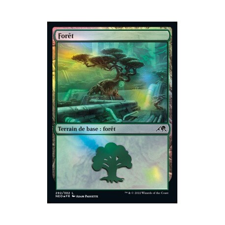 (FOIL) Terrain - Forêt (V2) (L) [NEO]