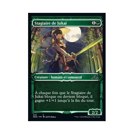 (FOIL) Verte - (SC) Stagiaire de jukai (C) [NEO]