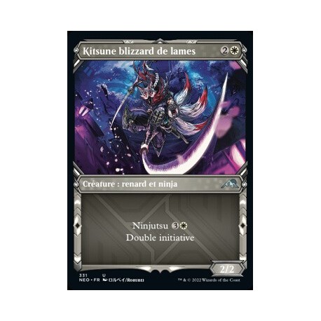(FOIL) Blanche - (SC) Kitsune blizzard de lames (U) [NEO]