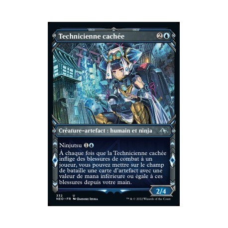 (FOIL) Bleue - (SC) Technicienne cachée (U) [NEO]
