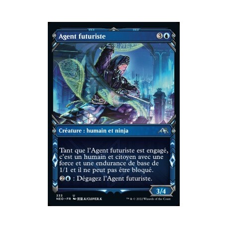 (FOIL) Bleue - (SC) Agent futuriste (U) [NEO]