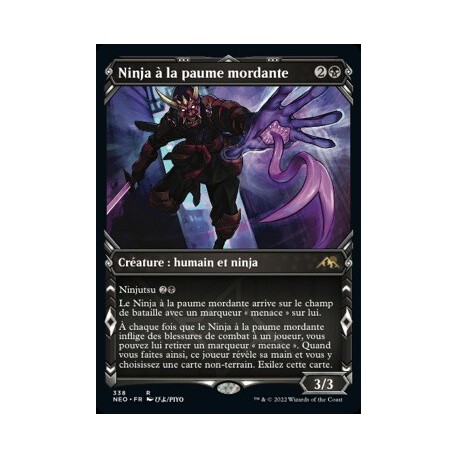 (FOIL) Noire - (SC) Ninja à la paume mordante (R) [NEO]