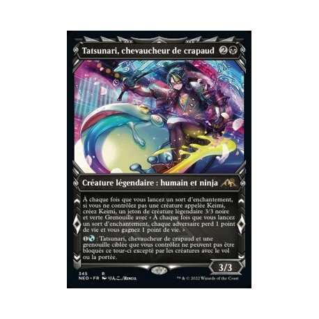 (FOIL) Noire - (SC) Tatsunari, chevaucher de crapaud (R) [NEO]