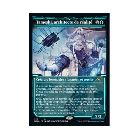 (FOIL) Bleue - (SC) Tameshi, architecte de réalité (R) [NEO]
