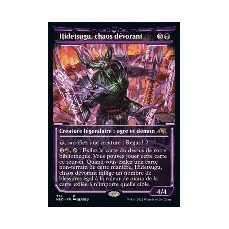 (FOIL) Noire - (SC) Hidetsugu, chaos dévorant (R) [NEO]
