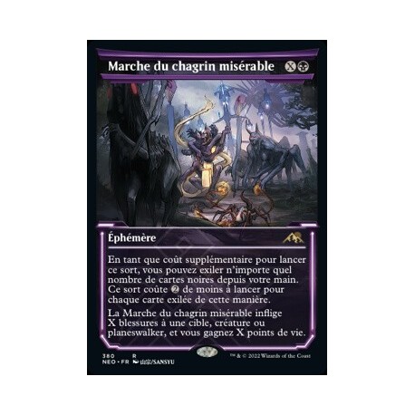 (FOIL) Noire - (SC) Marche du chagrin misérable (R) [NEO]