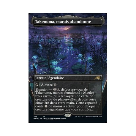 (FOIL) Noire - (ALT) Takenuma, marais abandonné (R) [NEO]